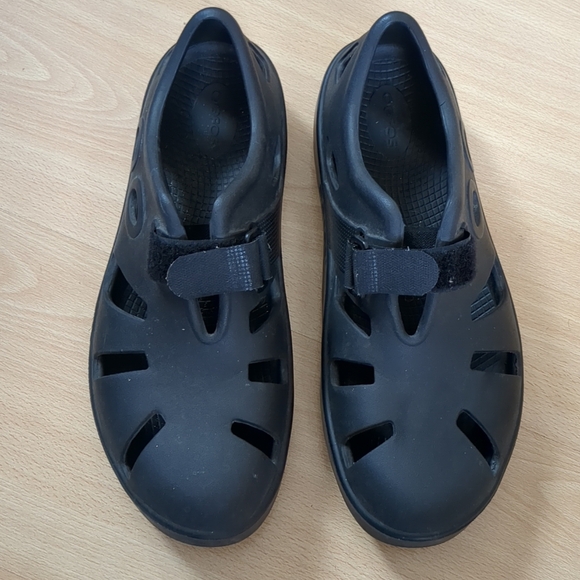 Oofos OOcandoo Sandal Black Size 10 Mens 12 Womens - Picture 2 of 9